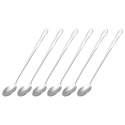 Unique Bargains Stainless Steel Mixing Drink Coffee Cocktail Long Handle Spoon