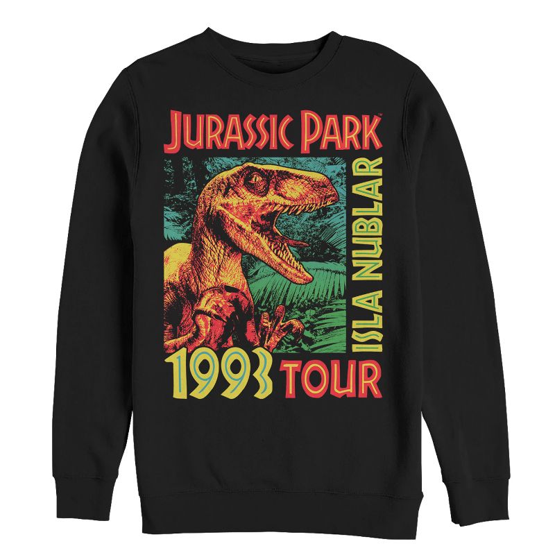 Men's Jurassic Park Raptor '9Isla Nublar Tour Sweatshirt, 1 of 5