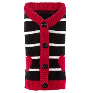 The Worthy Dog Hearts Pullover Cardigan Sweater - 1 of 1