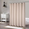 Soft Microfiber Fabric Shower Curtain or Liner with Decorative Embossed Pattern, Water Repellent - image 2 of 4