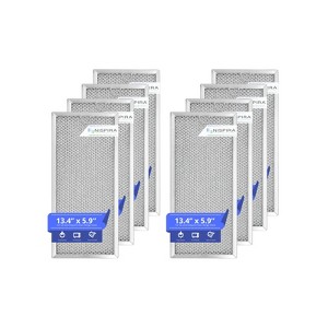 Nispira Grease Filter Compatible with GE Microwave Range Hood WB06X10596, 8 Filters - 1 of 4
