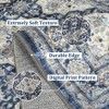 Washable Rugs for Living Room Boho Vintage Area Rug Floral Print Rug - 4 of 4