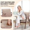 Runesay Mid-Century Accent Chair with Solid Wood Frame and Extra-Thick Backrest - 4 of 4