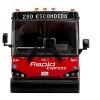 MCI D4500CT Commuter Coach Bus "San Diego MTS Rapid Express" White and Red Limited Edition 1/50 Plastic Model by Iconic Replicas - 4 of 4