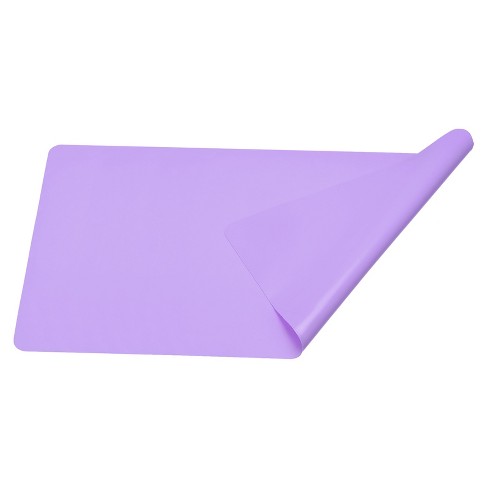 Unique Bargains Kitchen Reusable Non-Stick Heat Resistant Silicone Placemats Baking Mats Purple 1 Pc - image 1 of 4