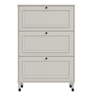 GlasFlength Shoe Racks Modern Flip Drawer Cabinet with Minimalist Simple Design for Living Entryway Storage, White, 31.5"*9.65"*47.24" - 1 of 4
