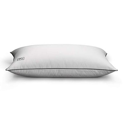 Luxurious White Goose Down Queen Pillow with Hypoallergenic Cotton Protector