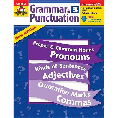 Grammar & Punctuation Grade 3 - by  Evan-Moor Educational Publishers (Paperback)