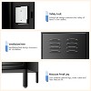 3-Door Metal Office Storage Cabinet with 27 Hooks & 9 Shelves, 72" Tall Steel Lockers, Employee Locker Cabinet for Office,School Storage - 4 of 4