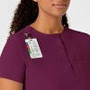 Wink RENEW Women's Mandarin Collar Tuck-In Scrub Top, 4X. - 3 of 4