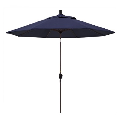 9' Aluminum Push Tilt Patio Umbrella - Navy