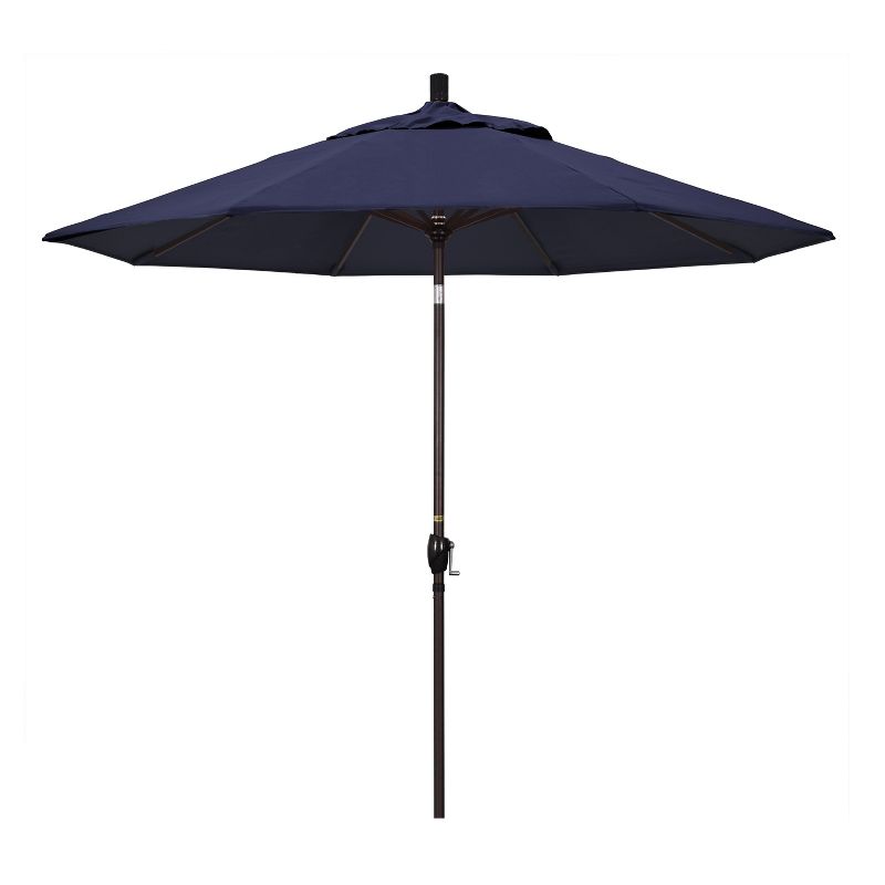 9&#39; x 9&#39; Aluminum Push Tilt Patio Umbrella Navy - California Umbrella, 1 of 6