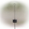 10" Solar Hanging Mesh Glass Lantern Black - Alpine Corporation - 4 of 4