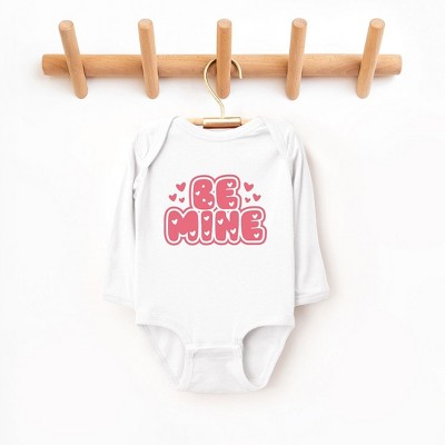 The Juniper Shop Be Mine Bubble Baby Long Sleeve Bodysuit