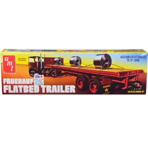 Skill 3 Model Kit Fruehauf Flatbed Trailer 1/25 Scale Model by AMT - 1 of 4