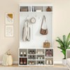 Okak 70.9IN Tall Storage Cabinet with Bench and Shelves, Freestanding Entryway Cabinet with 7 Coat Racks, Entryway Shoe Storage - 3 of 4