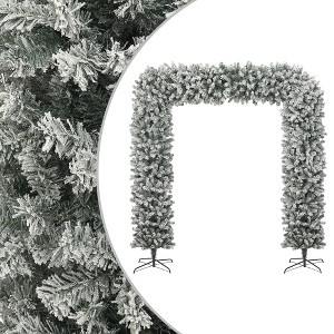 vidaXL Christmas Tree Arch with Flocked Snow 94.5" - 1 of 4
