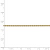 Black Bow Jewelry 2mm, 14k Yellow Gold, Handmade Solid Rope Chain Anklet or Bracelet - 4 of 4