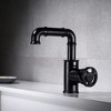 Yukimo Industrial Pipe 1-Hole Bathroom Sink Faucet Single Handle Solid Brass in Matte Black - 2 of 4
