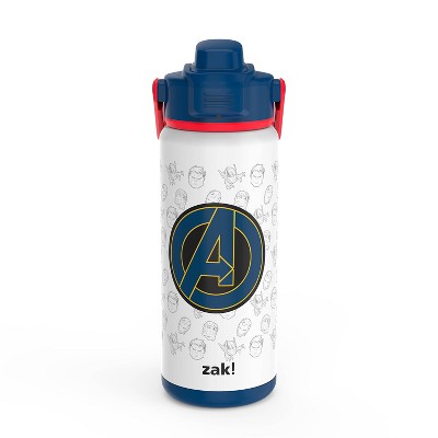 Zak Designs Antimicrobial 20oz Stainless Steel Double Wall Vacuum Beacon Bottle