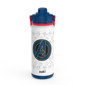 Zak Designs Antimicrobial 20oz Stainless Steel Double Wall Vacuum Beacon Bottle - 1 of 4