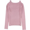 bar III Womens Cutout Ribbed Pullover Sweater - 2 of 2