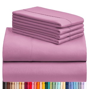 LuxClub 4-5 PC Silky Soft Cooling Deep Pocket Performance Sheet Set - 1 of 4