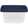 Home Logic 6.5qt 8pk Storage Bins Clear: Stackable Lidded Office Storage, Portable with Built-In Handles, Transparent - 3 of 4