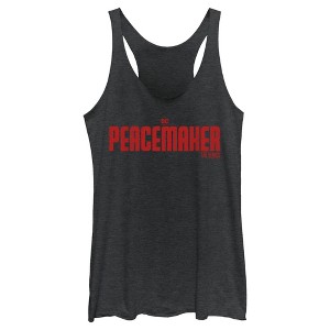 Women's Peacemaker Red Classic Logo Racerback Tank Top - 1 of 4