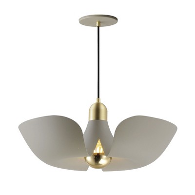 Maxim Lighting Poppy 1 - Light Pendant in  Silver Gold/Satin Brass