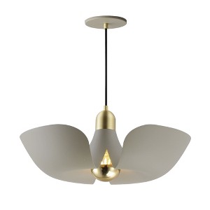Maxim Lighting Poppy 1 - Light Pendant in  Silver Gold/Satin Brass - 1 of 1