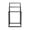Freestanding Towel Rack Stand, 3 Tier Towel Stand Blanket Rack, Lightweight Chrome Finish Metal Industrial Modern Washcloths Holder for Hand Towels - 4 of 4