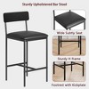 Bar Stools Set of 4, 37 Inch Barstools With Metal Legs PU Seats Chairs - 4 of 4