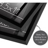Americanflat 8.5x11 Picture Frame 2 Pack in Black with Polished Plexiglass - Thin Border 8.5 X 11 Inch Photo Frames for Wall or Desk - 3 of 4