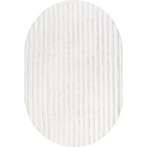 Nuloom Kai Cozy Plush Stripe Faux Rabbit Pet Friendly Premium Machine Washable Area Rug - 1 of 4