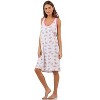 Casual Nights Women's Cotton Sleeveless Nightgown Chemise - 2 of 4