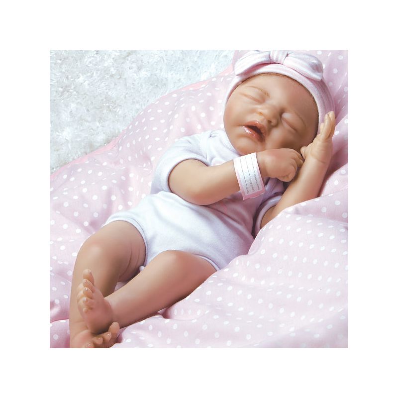 Paradise Galleries Reborn Baby Doll in Silicone Vinyl, 17.5 inch Sleeping Newborn Girl Baby Bundles: I Love Naps, 7-Piece Ensemble, 3 of 8