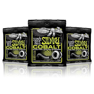 Ernie Ball 2721 Cobalt Regular Slinky Electric Guitar Strings - 3 Pack