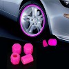 TruAIR Glowing Tire Valve Stem Caps (4-Pack, Pink) - 2 of 4
