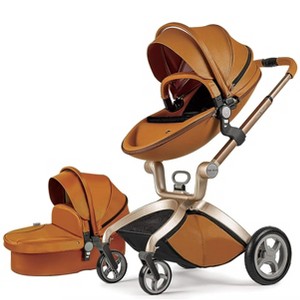 Hotmom Stylish Baby Stroller: Height-Adjustable Seat and Reclining Baby Carriage - 1 of 4
