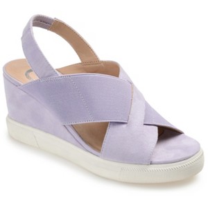 Journee Collection Womens Ronnie Wedge Heel Slip On Sandals - 1 of 4