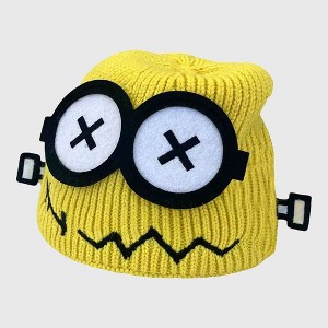 Anna-Kaci Women's Knitted Beanie with Cartoon Monster Eye Design - Cute & Warm Winter Hat for Cold Weather - 1 of 3