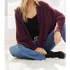 Women's Soft Fuzzy Sweater Hoodie Cardigan - ADORA - 3 of 3