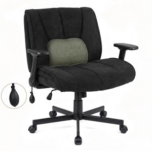 Costway Criss Cross Home Office Chair with Airbag Lumbar Support ...