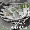 Earthtrends 80 PCS Paper Wedding Plate Service for 40 |10" Dinner Paper Disposable Plates 8" Salad Plates Paper Disposable Plates Monarch - 3 of 4