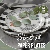 Earthtrends 80 PCS Paper Wedding Plate Service for 40 |10" Dinner Paper Disposable Plates 8" Salad Plates Paper Disposable Plates Monarch - image 3 of 4