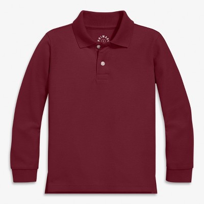 Primary Kids Long Sleeve Pique Polo