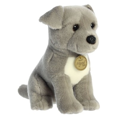 Grey dog stuffed deals animal