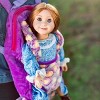 The Queen' Treasures 18 In Doll Carrier and Sleeping Bag, Purple Hearts - 2 of 4