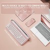Upgraded Wireless Keyboard, Retro Typewriter Style with Integrated Stand, USB-C/Bluetooth with Cute Round Keycaps for Multi Device for Win/Mac - 2 of 4
